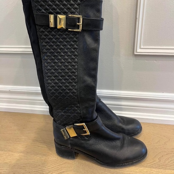 Vince Canuto Black Leather Boots - Picture 1 of 4